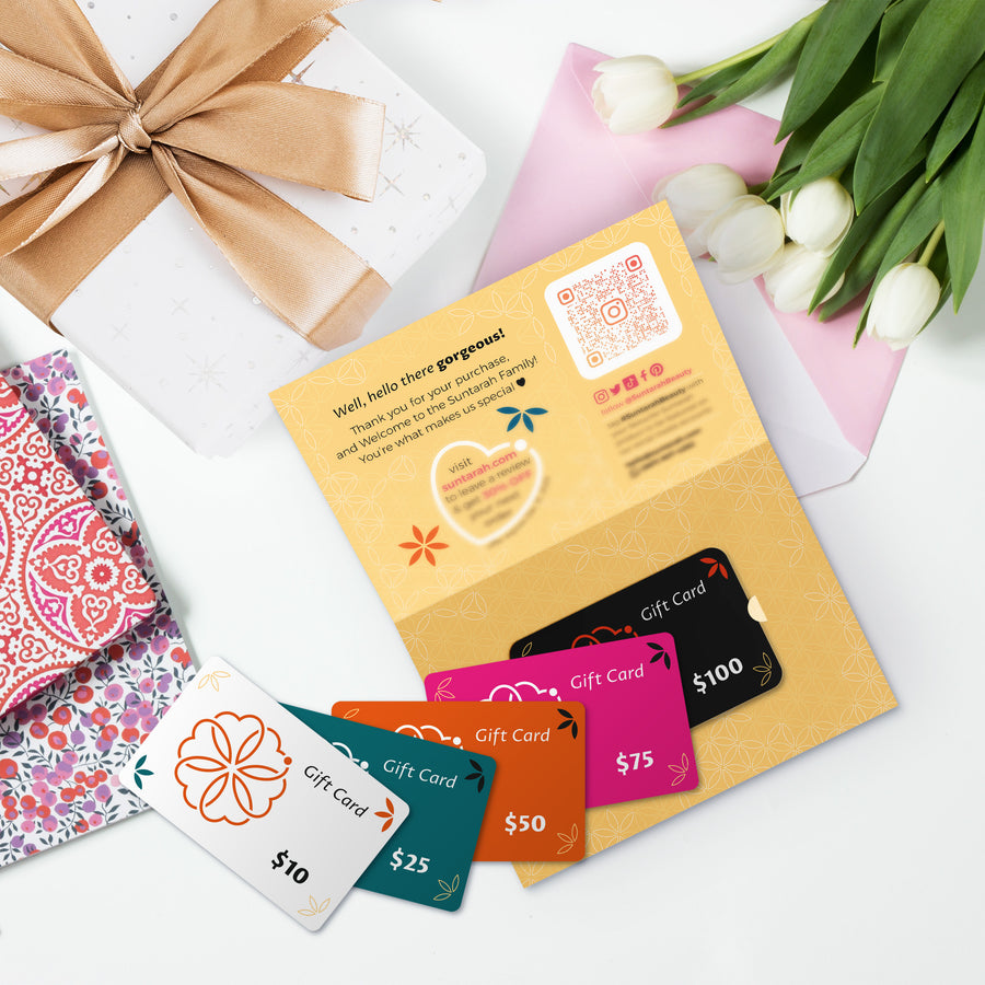 SUNTARAH FALSE LASH GIFT CARDS